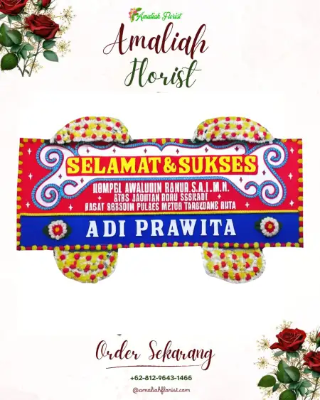 Papan Bunga Ucapan Selamat Wania